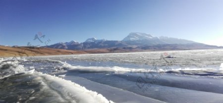 湖泊冰川风光图片