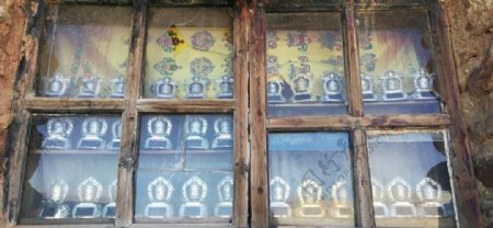 藏族窗户建筑图片