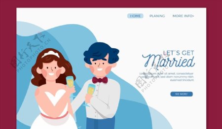 婚礼网站登陆界面图片