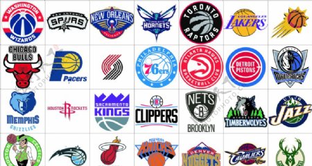 NBA队标标志LOGO图片