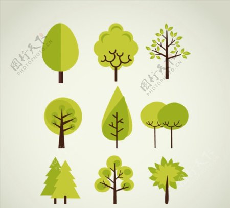 绿色清新树木图片