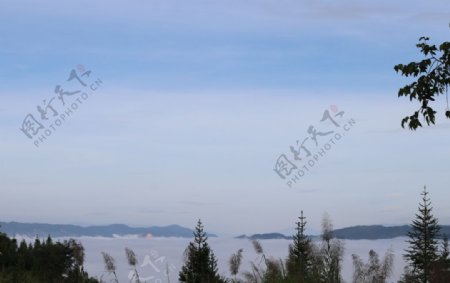 高山云雾图片