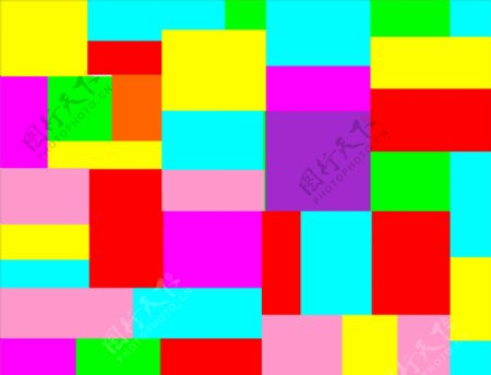 幼儿园彩色矩形拼接图片