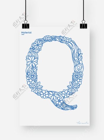 英文字母Q图片