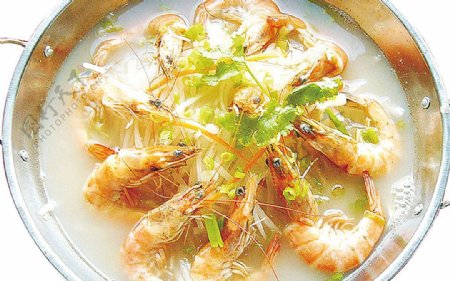 豫菜锅仔青虾煮萝卜丝图片