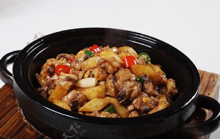 豫菜石锅鸡图片