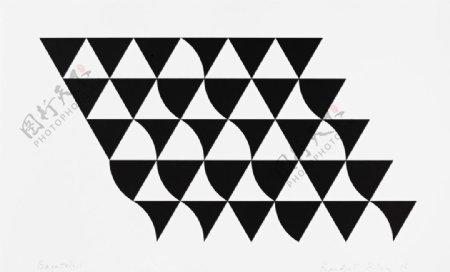 几何拼接抽象绘画图片