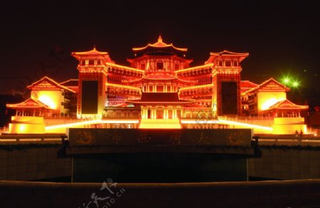 大唐西市夜景图片