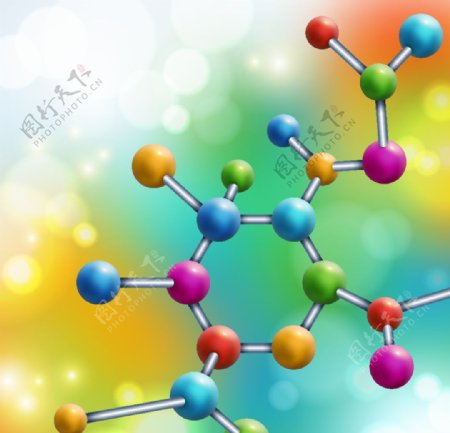 元素分子结构组合图片