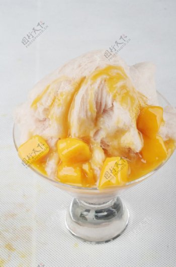 水果捞香芋芒果绵绵冰图片