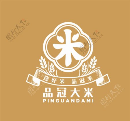 品冠大米logo图片