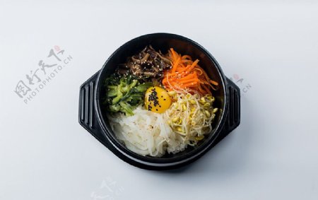 石锅拌饭韩国料理图片
