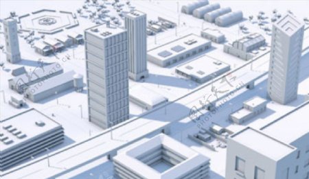 C4D模型城市街道图片