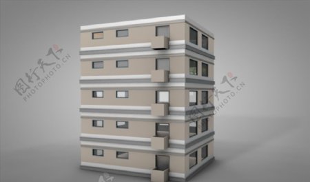 C4D模型楼房建筑大楼大夏图片