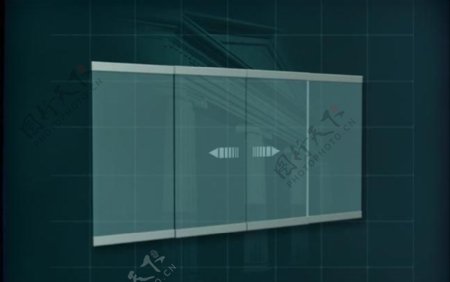 门窗构件之大门3D模型大门003