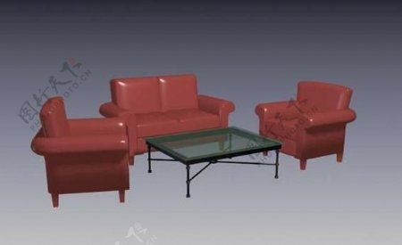 当代现代家具沙发3D模型B035