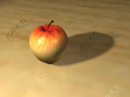一只苹果的模型
