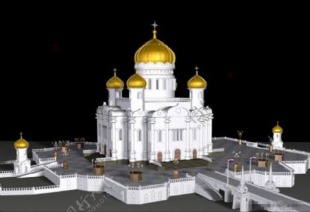3D清真寺模型素材