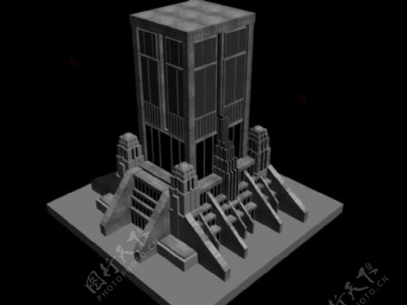 大楼模型图