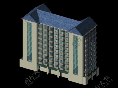 公共建筑办公楼3D模型素材