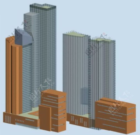 公共建筑办公楼3D模型