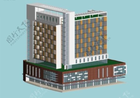 公共建筑商业大厦3D模型