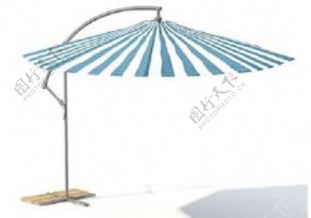 室外模型遮阳伞3d素材3d模型6
