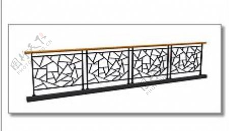 室外模型栏杆栅栏3d素材3d模型30