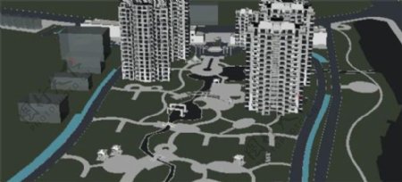 城市摆设游戏模型