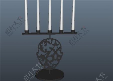 蜡烛支架游戏模型