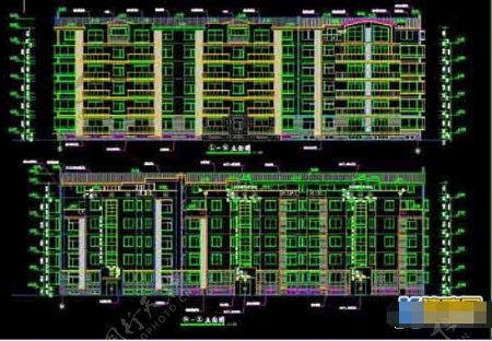 华都名城16号楼建筑cad设计施工图纸