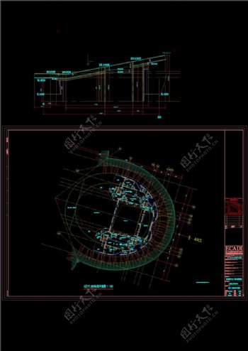 东方艺术中心园林建筑cad图纸