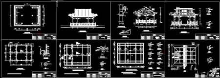 水榭设计方案CAD施工图