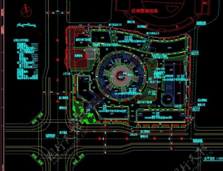 某城市建筑总平面cad图纸