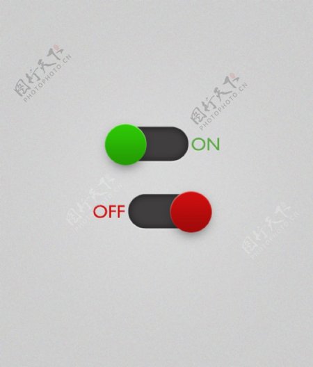 绿色红色按钮