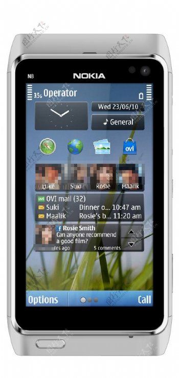 N8手机界面图标