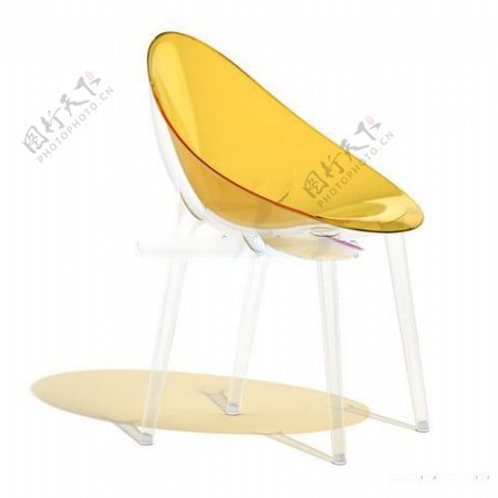 黄色透明椅子
