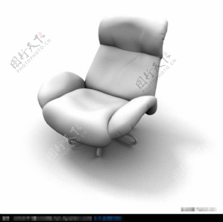 时尚单人沙发椅3D模型