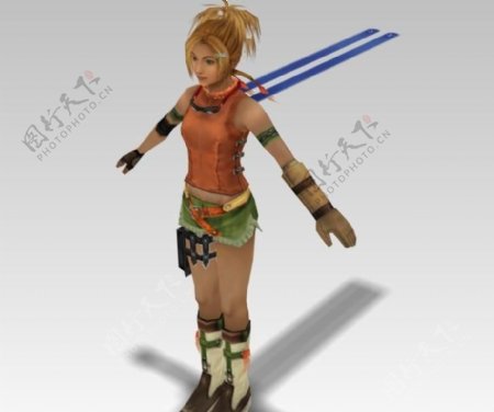 最终幻想主角模型Rikku