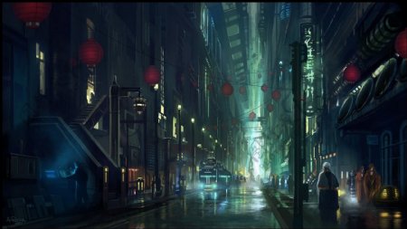 夜间的街道