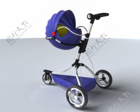 概念婴儿车模型