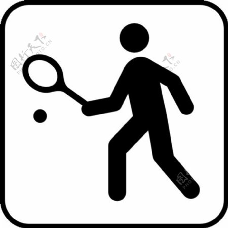 网球或squah法院剪贴画