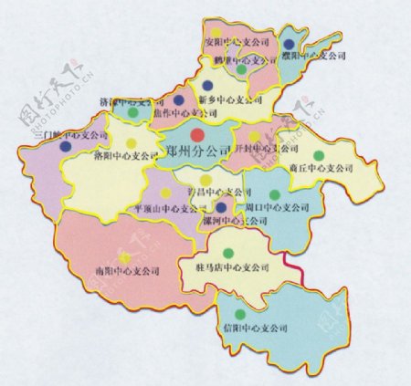 河南省地图矢量图