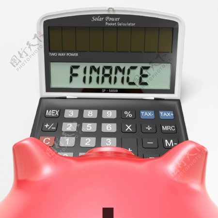 金融计算器显示钱商务与会计