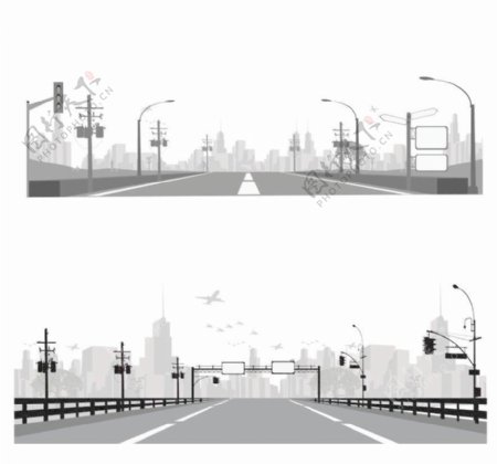 城市建筑城市公路图片