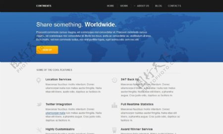 国际企业商务官网模板