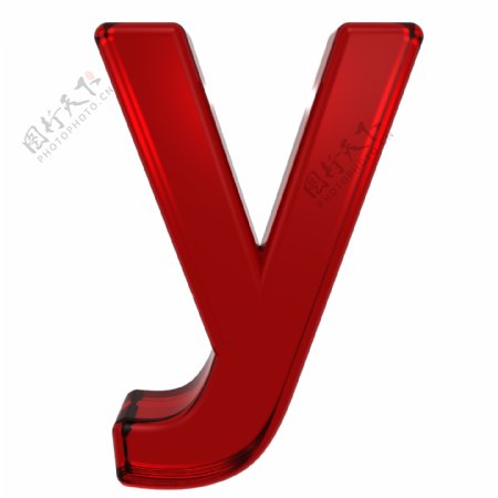 一个小写字母的字母集的红宝石