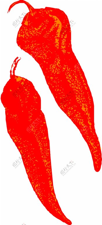 红辣椒矢量图