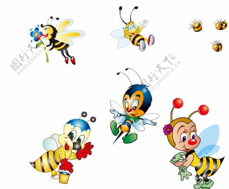 可爱的蜜蜂卡通形象