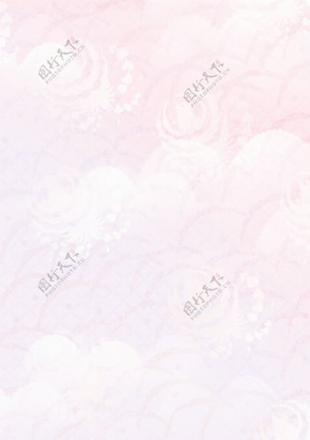 粉色花朵渐变排列底纹花纹素材